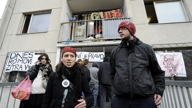 Jedna z aktivistek Iveta onková oznámila, e je zástupkyní ubytovaných rodin.