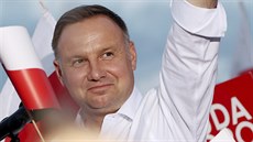 Kandidát na prezidenta Polska Andrzej Duda (12. července 2020) Kandidát na prezidenta Polska Andrzej Duda (12. července 2020)