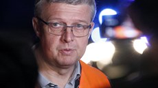 Ministr dopravy Karel Havlíček na místě nehody dvou vlaků u Českého Brodu. (14.... Ministr dopravy Karel Havlíček na místě nehody dvou vlaků u Českého Brodu. (14....