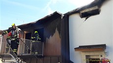 Dům má poškozené hlavně podkroví. (14. červenec 2020) Dům má poškozené hlavně podkroví. (14. červenec 2020)