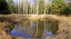 Prostor bývalé letecké střelnice v lesích kousek od Hradce Králové je plná... Prostor bývalé letecké střelnice v lesích kousek od Hradce Králové je plná...