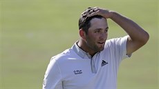 Jon Rahm po povedeném třetím kole na turnaji Memorial v americkém Dublinu. Jon Rahm po povedeném třetím kole na turnaji Memorial v americkém Dublinu.
