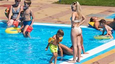 Zlínské koupaliště Zelené. Zlínské koupaliště Zelené.