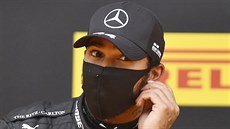 Lewis Hamilton z Mercedesu po kvalifikaci na Velkou cenu Štýrska F1. Lewis Hamilton z Mercedesu po kvalifikaci na Velkou cenu Štýrska F1.