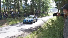 Václav Pech na trati Rallye Bohemia Václav Pech na trati Rallye Bohemia