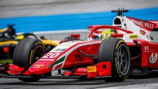 Mick Schumacher ve Velké ceně Štýrska F2. Mick Schumacher ve Velké ceně Štýrska F2.