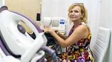 Prostějovská živnostnice a švadlena Jana Pospíšilová. Prostějovská živnostnice a švadlena Jana Pospíšilová.
