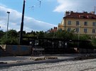 Rekonstrukce tramvajové trati v Praze 10 - Strašnicích. Rekonstrukce tramvajové trati v Praze 10 - Strašnicích.