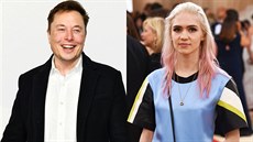 Miliardá Elon Musk a zpvaka Grimes