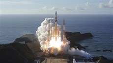 Start japonské rakety H-IIA, která vynesla do vesmíru marsovskou druici Amal k...
