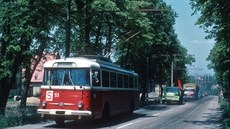 Jedna z nově objevených fotografií trolejbusu stoupajícího 8. června 1977 na... Jedna z nově objevených fotografií trolejbusu stoupajícího 8. června 1977 na...