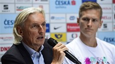 Libor Varhaník (vlevo) a Radek Juška na tiskové konferenci před mistrovstvím... Libor Varhaník (vlevo) a Radek Juška na tiskové konferenci před mistrovstvím...