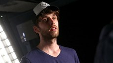 Roman Tomeš při nahrávání písničky Slunečné léto Roman Tomeš při nahrávání písničky Slunečné léto