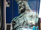 Tramvajová výzdoba přátelských vztahů mezi Českou a Korejskou republikou. Tramvajová výzdoba přátelských vztahů mezi Českou a Korejskou republikou.