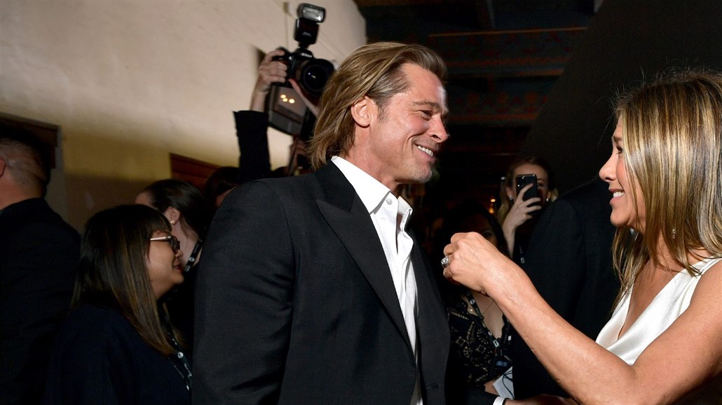 Brad Pitt a jeho bývalá láska Jennifer Anistonová na SAG Awards (Los Angeles,...