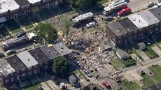 V Baltimoru v americkém stát Maryland explodoval plyn. (10. srpna 2020)