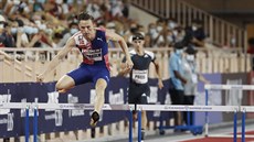 Karsten Warholm na mítinku Diamantové ligy v Monaku. Karsten Warholm na mítinku Diamantové ligy v Monaku.