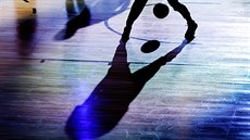 Jordan Clarkson z Utahu se rozcvičuje. Jordan Clarkson z Utahu se rozcvičuje.