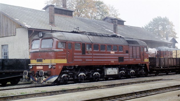 Sergej T679.1202 ve stanici Doln Lipka v roce 1990