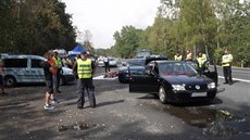 Policejní kontrola návtvník festivalu Máchá