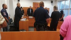 Obžalovaní při vynášení rozsudku Obžalovaní při vynášení rozsudku