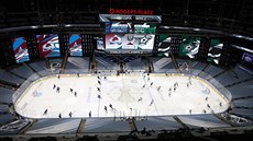 Hokejisté Dallas Stars a Colorado Avalanche se chystají na zápas v prázdné...