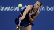 Karolína Plíšková returnuje na turnaji v New Yorku. Karolína Plíšková returnuje na turnaji v New Yorku.