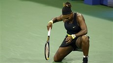 Nespokojená Serena Williamsová na turnaji v New Yorku Nespokojená Serena Williamsová na turnaji v New Yorku