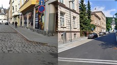 Před a po. Část Bezručovy ulice v děčínské historické části Podmokly dostala... Před a po. Část Bezručovy ulice v děčínské historické části Podmokly dostala...