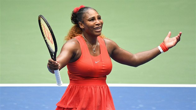 Amerianka Serena Williamsov bhem tvrtfinle US Open (2020)