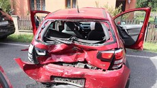 Citroën, ve kterém seděla pokutovaná spolujezdkyně. Citroën, ve kterém seděla pokutovaná spolujezdkyně.