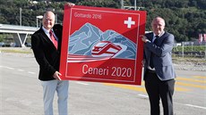 éf výcarských drah SBB Vincent Ducrot a éf spolenosti Alp Transit Gotthard...