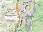 Uzavírku Strakonické ulice půjde objet přes Zbraslav.