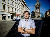 Aktivista Petr Městecký, předseda spolku Snesitelné bydlení v centru Prahy a... Aktivista Petr Městecký, předseda spolku Snesitelné bydlení v centru Prahy a...