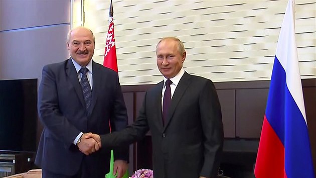 Rusk prezident Vladimir Putin se v Sochi setkal se svm bloruskm protjkem Alexandr Lukaenko. (14. z 2020)