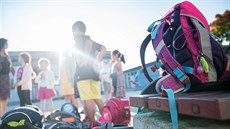 Základní škola v Bádensku-Württembersku v Německu (14. září 2020) Základní škola v Bádensku-Württembersku v Německu (14. září 2020)