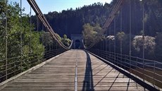Dubová mostovka Stádleckého etzového mostu je napadena devokaznou houbou, a...