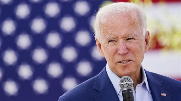 Demokratick kandidt na prezidenta Joe Biden agituje v Severn Karoln. (23. z 2020)