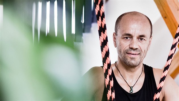 Horolezec Radek Jaroš