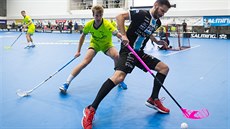 Momentka z utkání Livesport Superligy mezi Předvýběr.CZ Florbal Mladá Boleslav... Momentka z utkání Livesport Superligy mezi Předvýběr.CZ Florbal Mladá Boleslav...