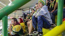 Hokejisté Vsetína udolali v sobotu doma Kladno v prodloužení. Fanoušci v... Hokejisté Vsetína udolali v sobotu doma Kladno v prodloužení. Fanoušci v...