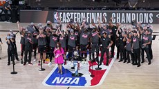 Basketbalisté Miami Heat jako vítězové Východní konference NBA Basketbalisté Miami Heat jako vítězové Východní konference NBA