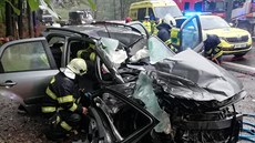 Mezi Výšinkou a Kocbeřemi se srazilo osobní auto s nákladním (29. 9. 2020). Mezi Výšinkou a Kocbeřemi se srazilo osobní auto s nákladním (29. 9. 2020).