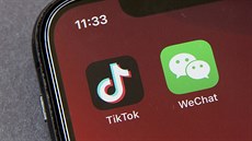 Čínské aplikace TikTok a WeChat Čínské aplikace TikTok a WeChat