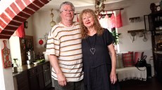 S manželem Tomášem tráví Lída v kuchyni hodně času. U stropu můžeme vidět... S manželem Tomášem tráví Lída v kuchyni hodně času. U stropu můžeme vidět...