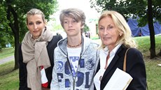 Tereza Maxová, její syn Tobias Fetterlein a modelina maminka Alena Maxová...