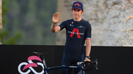 Geraint Thomas bhem slavnostní prezentace Gira 2020