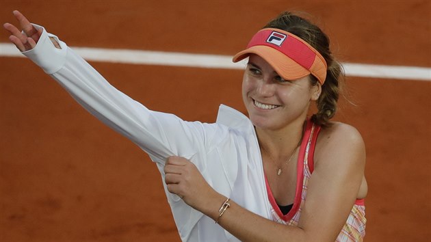 Sofia Keninov po vtznm semifinle Roland Garros.
