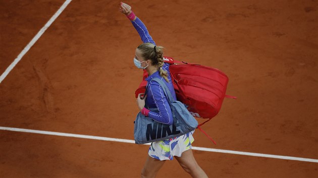 SBOHEM, PA͎I. Petra Kvitov zdrav fanouky po semifinle Roland Garros.