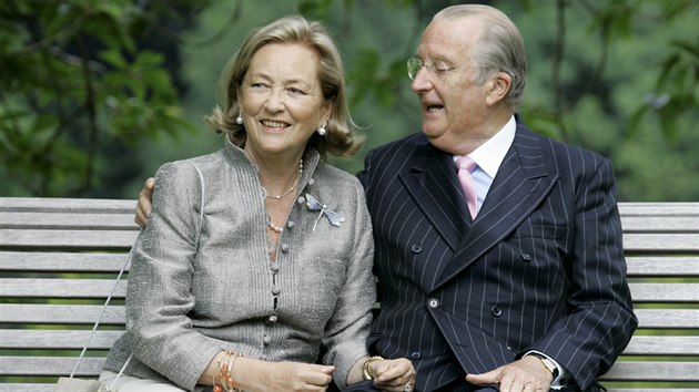 Bval belgick krl Albert II. po boku bval krlovny Paoly. (17. ervence 2008)
